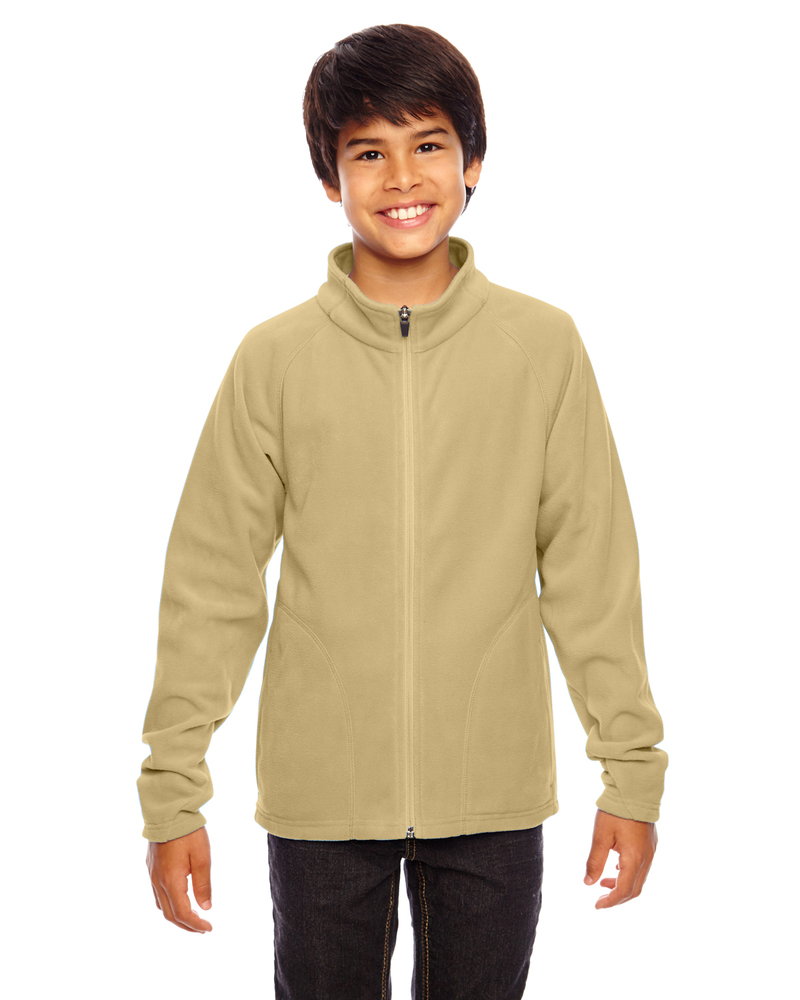 team 365 tt90y youth campus microfleece jacket Front Fullsize