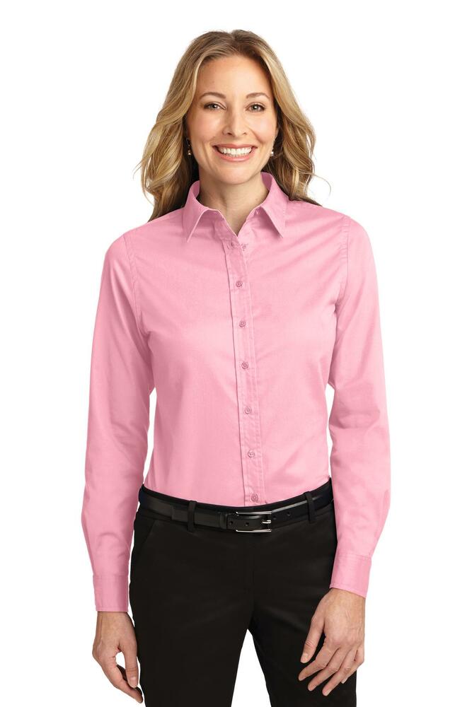 Port Authority L608 Ladies Long Sleeve Easy Care Shirt Front Fullsize"