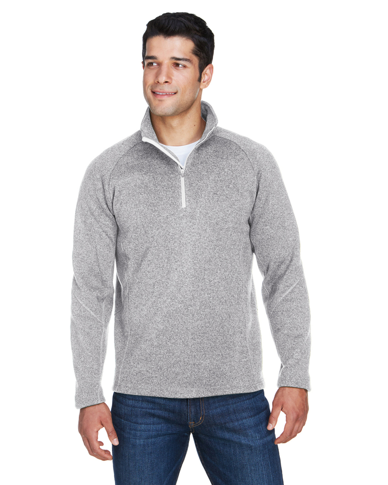 devon & jones dg792 adult bristol sweater fleece quarter-zip Front Fullsize