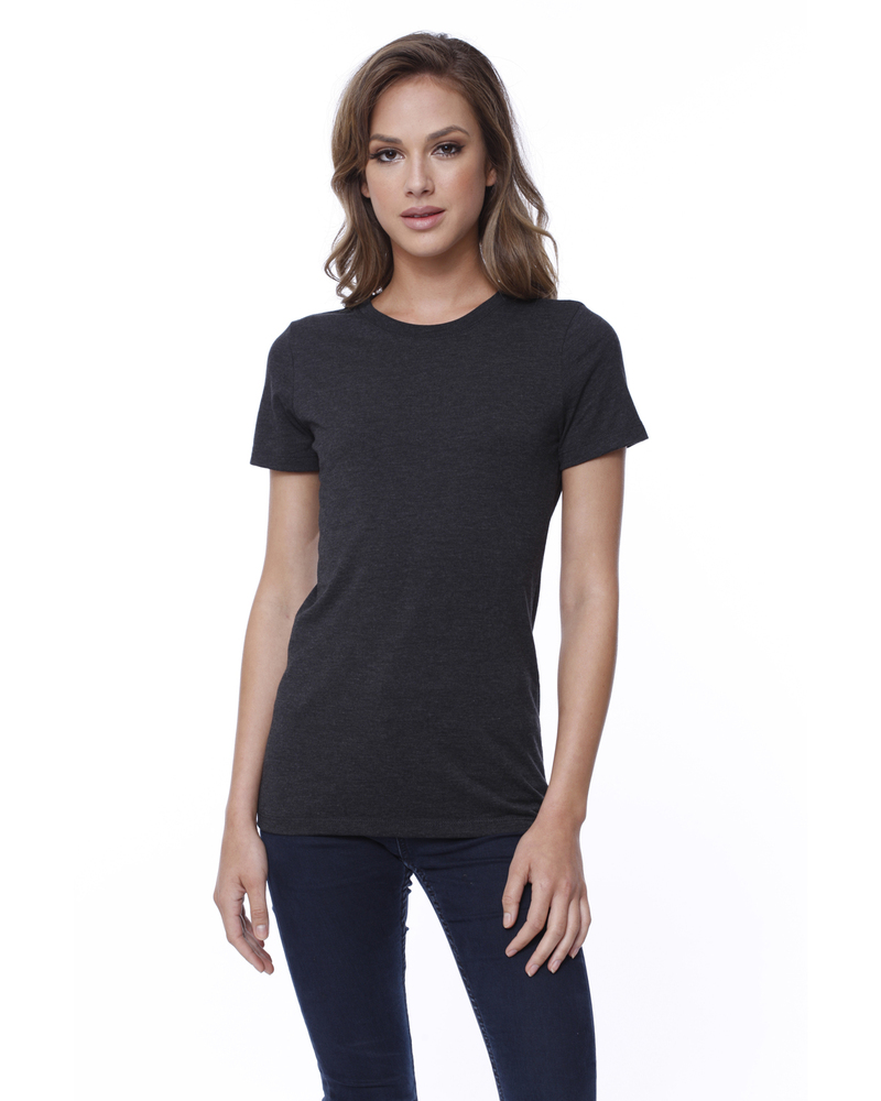 startee st1510 ladies' triblend crew neck t-shirt Front Fullsize