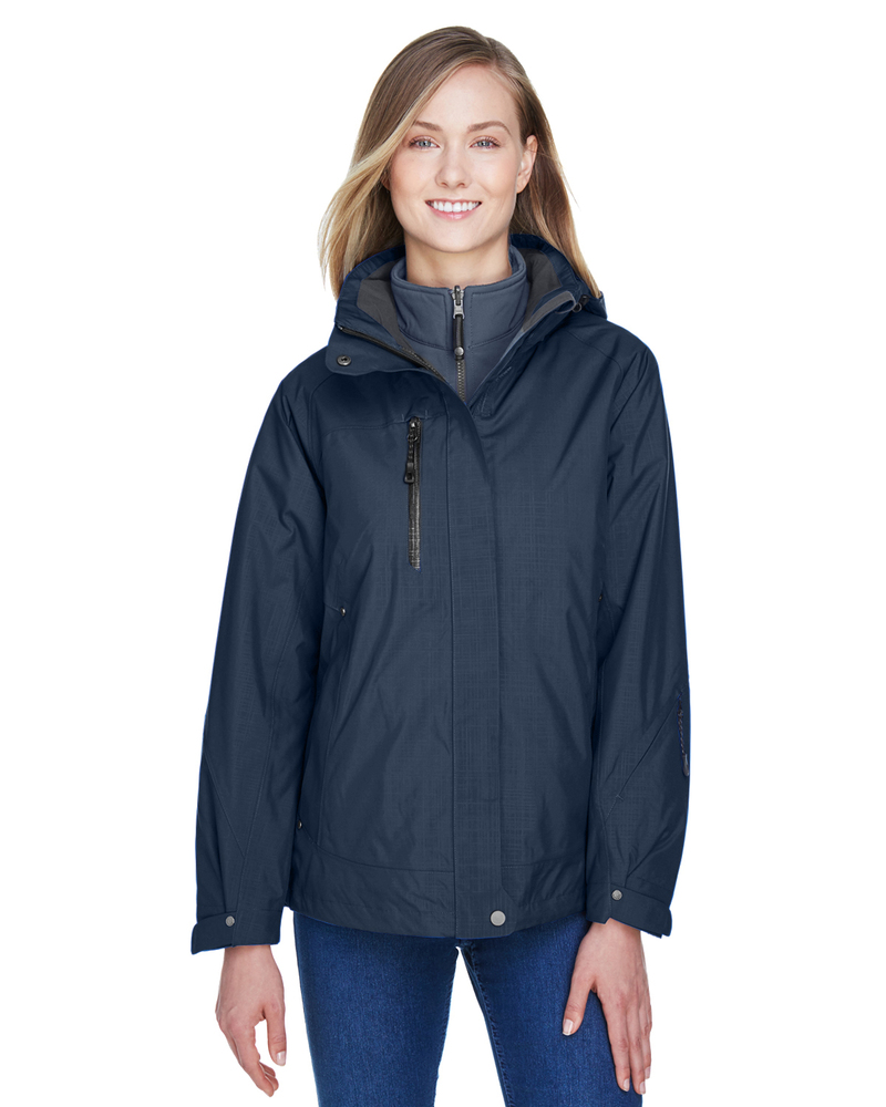 north end 78178 ladies' caprice 3-in-1 jacket with soft shell liner Front Fullsize