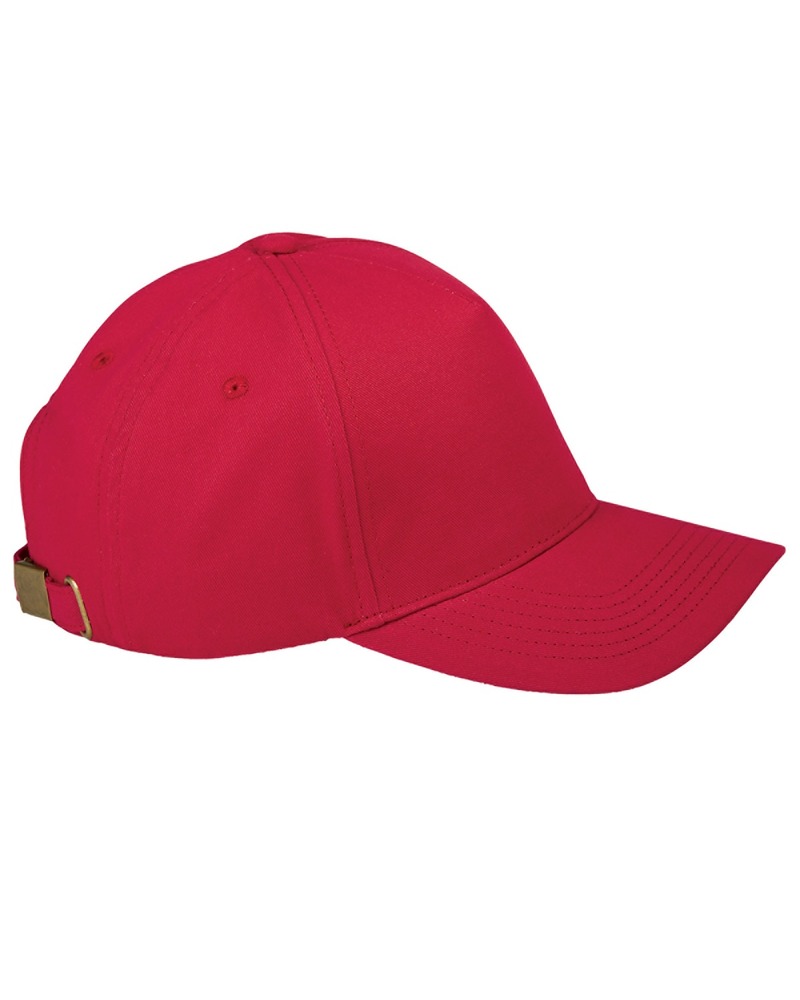 Big Accessories BX034 5-Panel Brushed Twill Cap Front Fullsize"