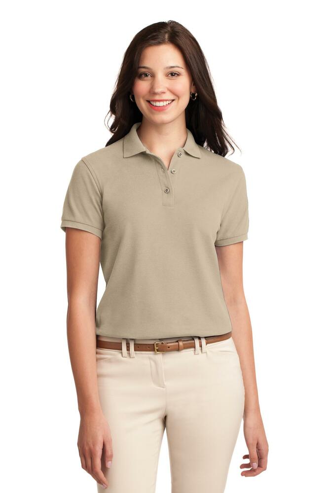 Port Authority L500 Ladies Silk Touch™ Polo Front Fullsize"
