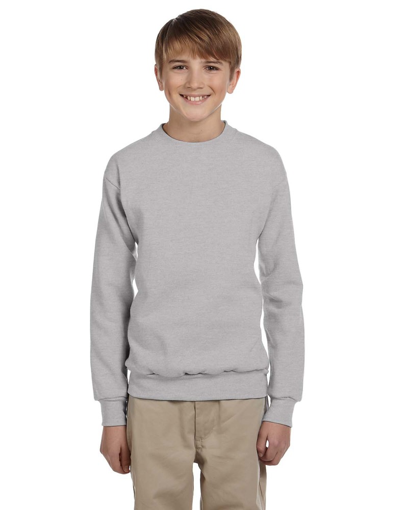 Hanes P360 Youth ComfortBlend® EcoSmart® 50/50 Fleece Crew Front Fullsize"