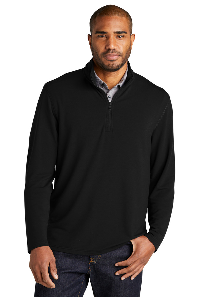 port authority k825 port authority ® microterry 1/4-zip pullover Front Fullsize