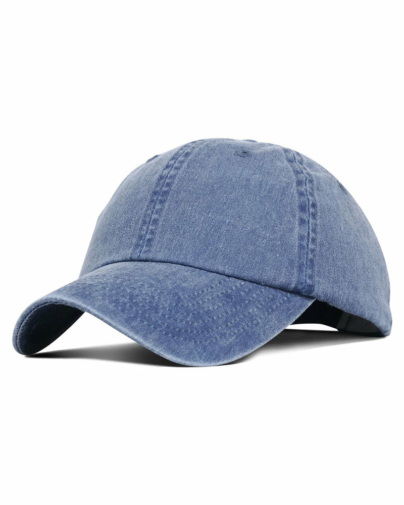 fahrenheit f470 promotional pigment dyed washed cotton cap Front Fullsize