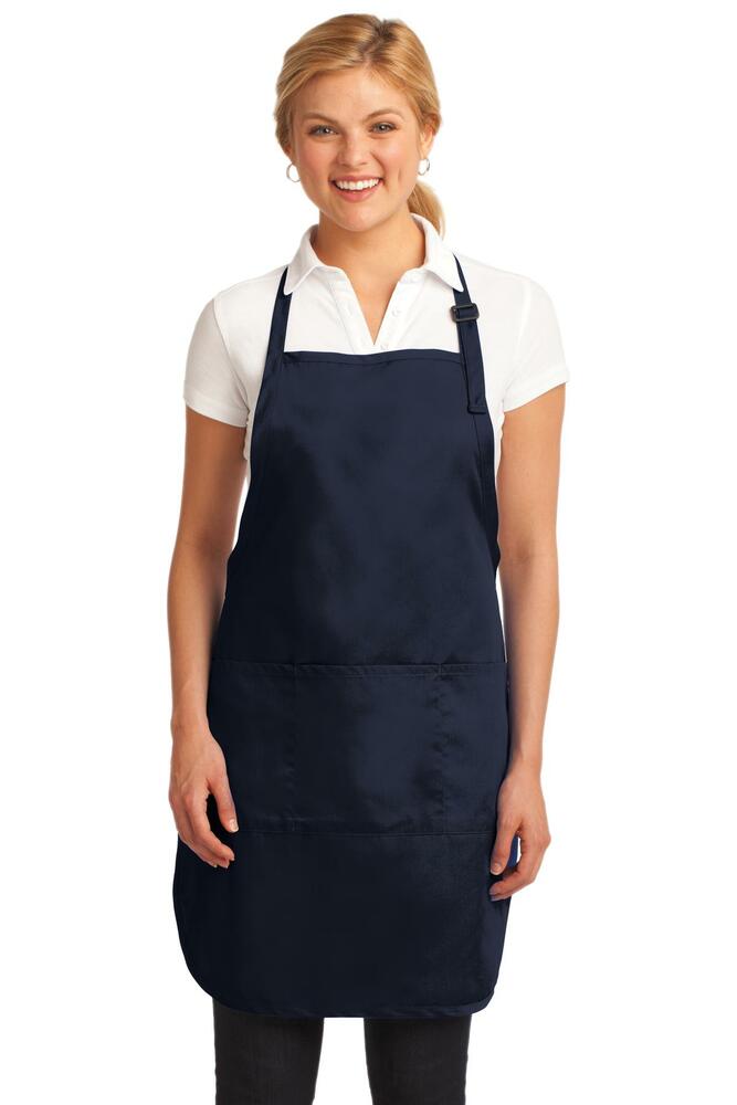 port authority a703 easy care full-length apron with stain release Front Fullsize