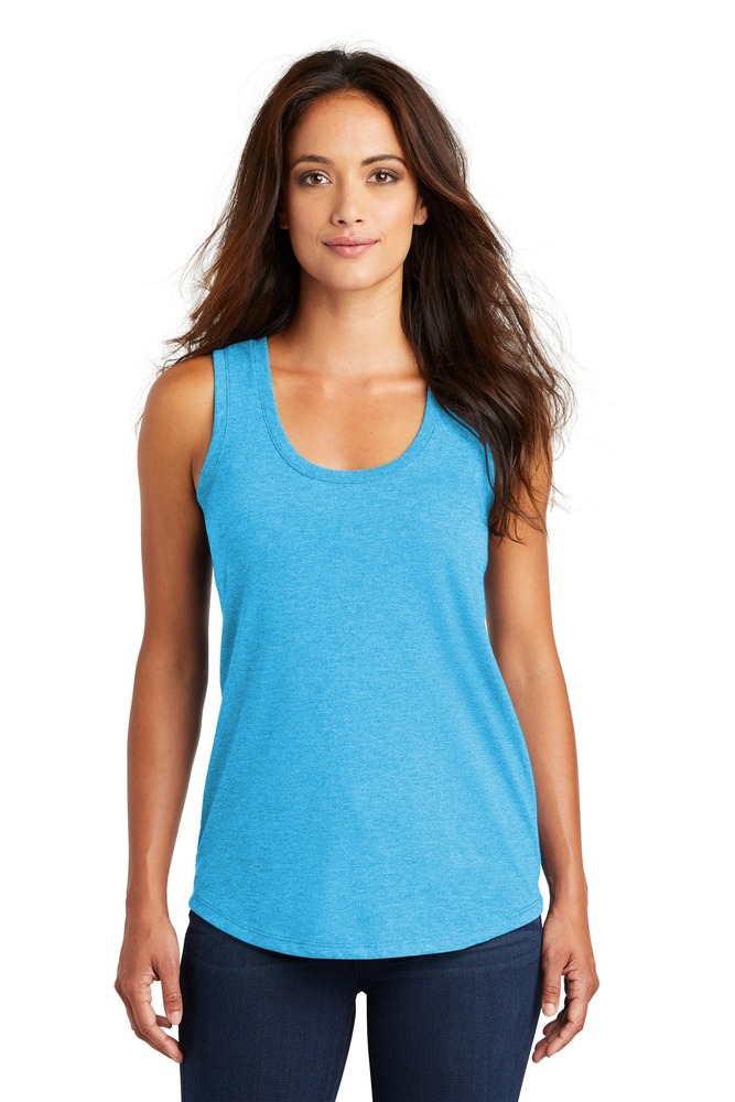 District DM138L Women's Perfect Tri ® Racerback Tank Front Fullsize"