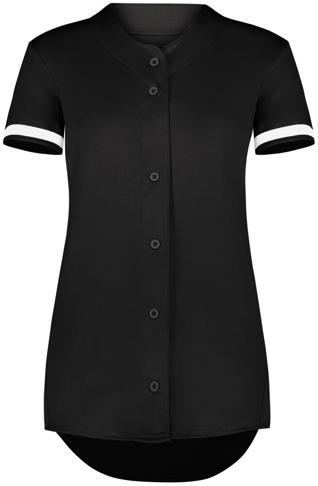 Augusta Sportswear AS6919 Ladies Cutter+ Full Button Softball Jersey Front Fullsize"