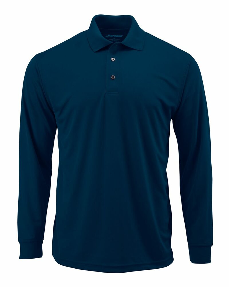 paragon sm0110 prescott long sleeve polo Front Fullsize