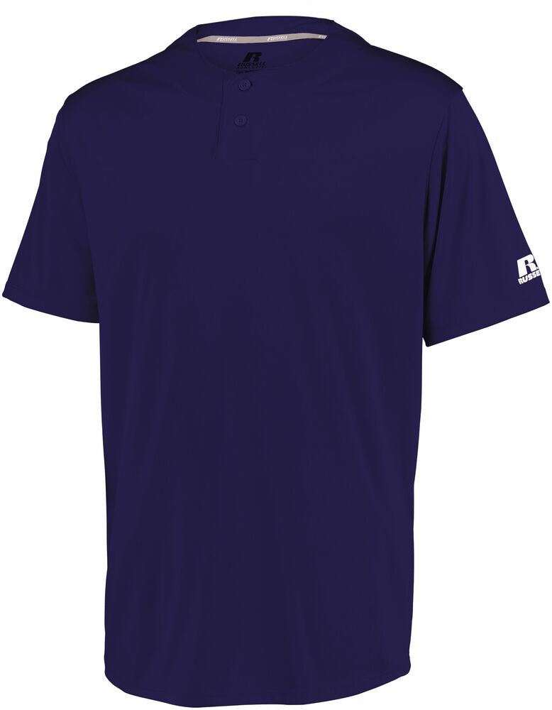 Russell Athletic 3R7X2M Performance Two-Button Solid Jersey Front Fullsize"