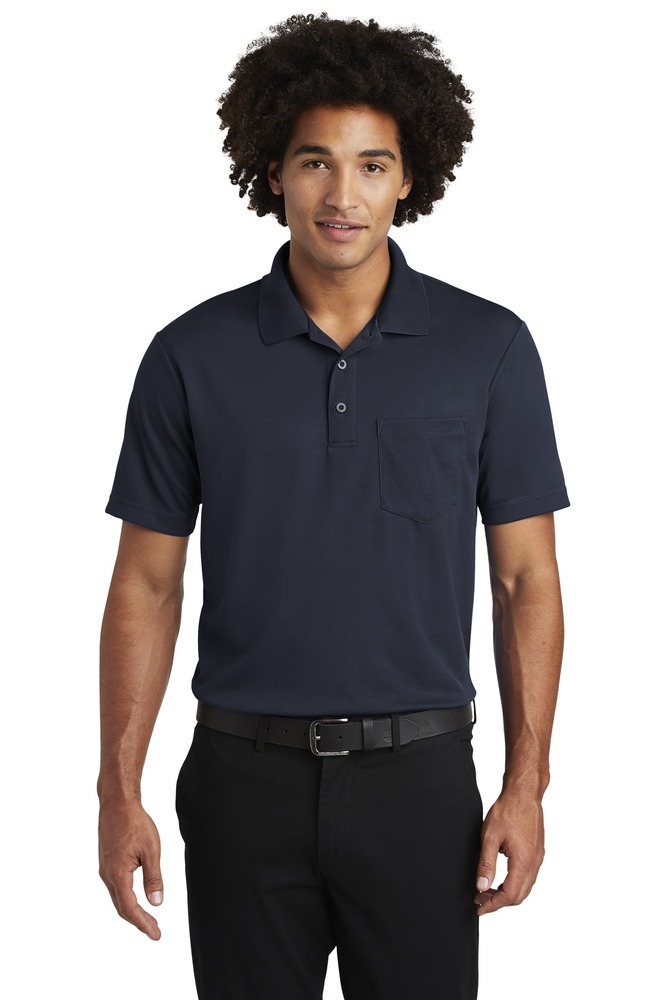 sport-tek st640p posicharge ® racermesh ® pocket polo Front Fullsize