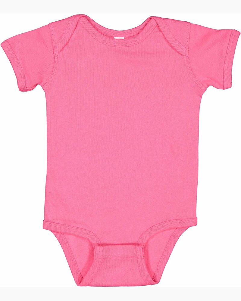 rabbit skins 4400 infant baby rib bodysuit Front Fullsize