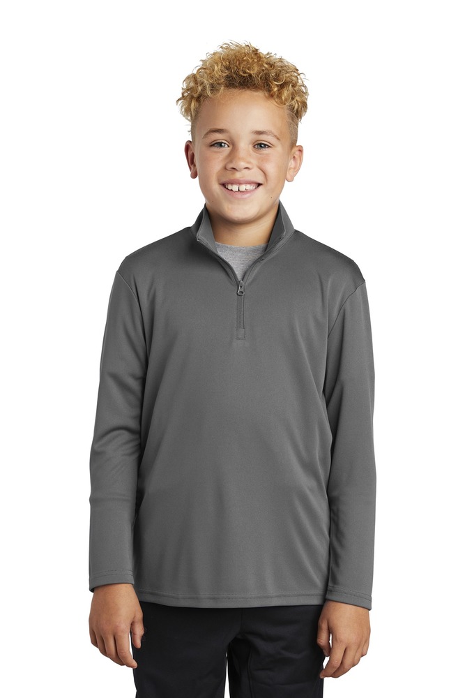 sport-tek yst357 youth posicharge ® competitor ™ 1/4-zip pullover Front Fullsize