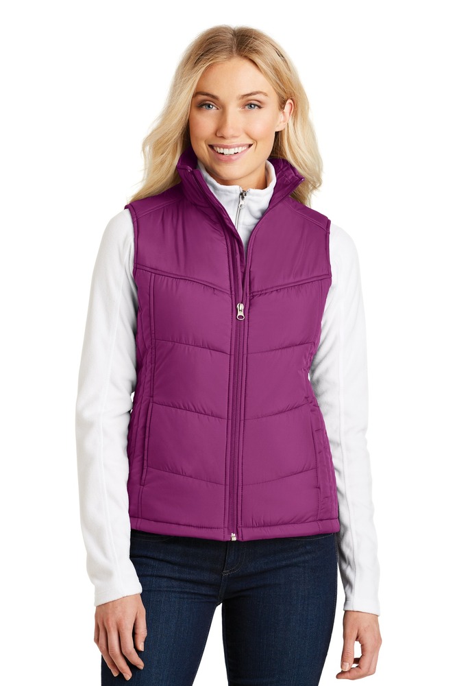Port Authority L709 Ladies Puffy Vest Front Fullsize"