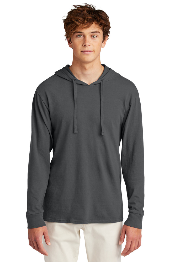 port & company pc099h beach wash ® garment-dyed pullover hooded tee Front Fullsize
