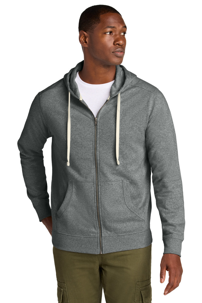 District DT8102 Re-Fleece ™ Full-Zip Hoodie Front Fullsize"