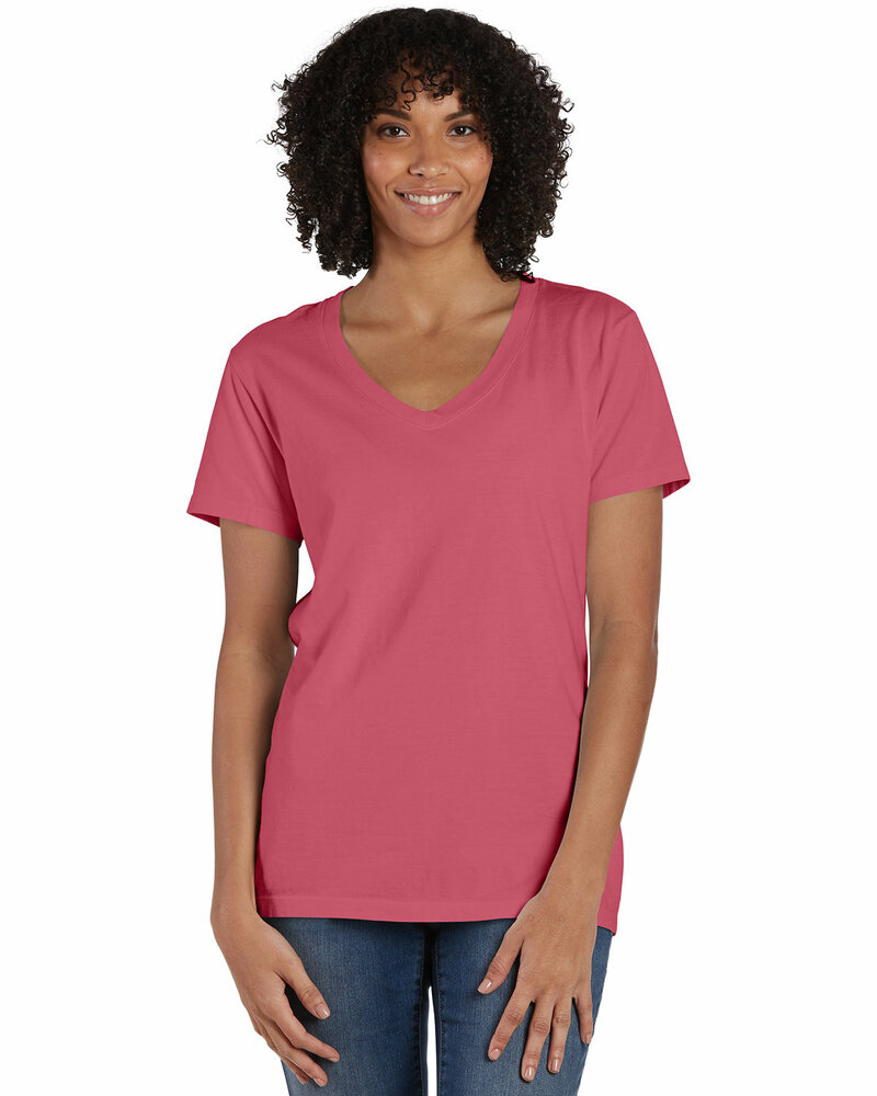 ComfortWash by Hanes GDH125 | Ladies' V-Neck T-Shirt | ShirtSpace