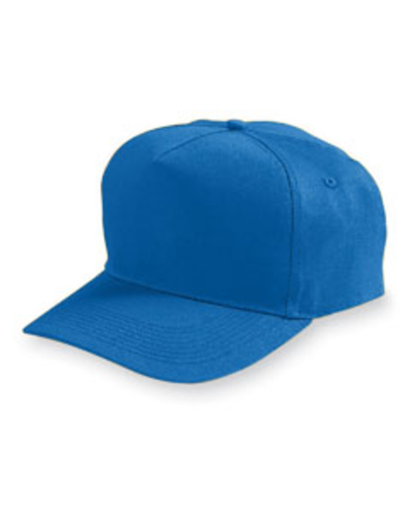 augusta sportswear 6202 adult 5-panel cotton twill cap Front Fullsize
