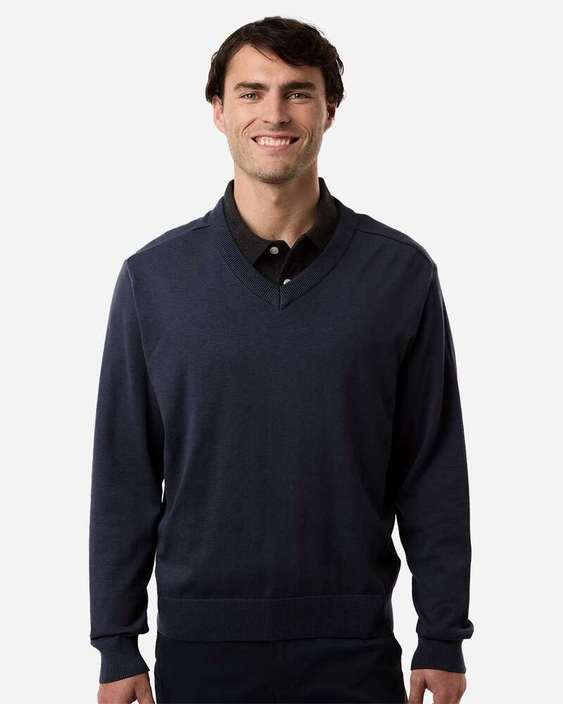 Devon & Jones DG445 Men's New Classic V-Neck Sweater Front Fullsize"