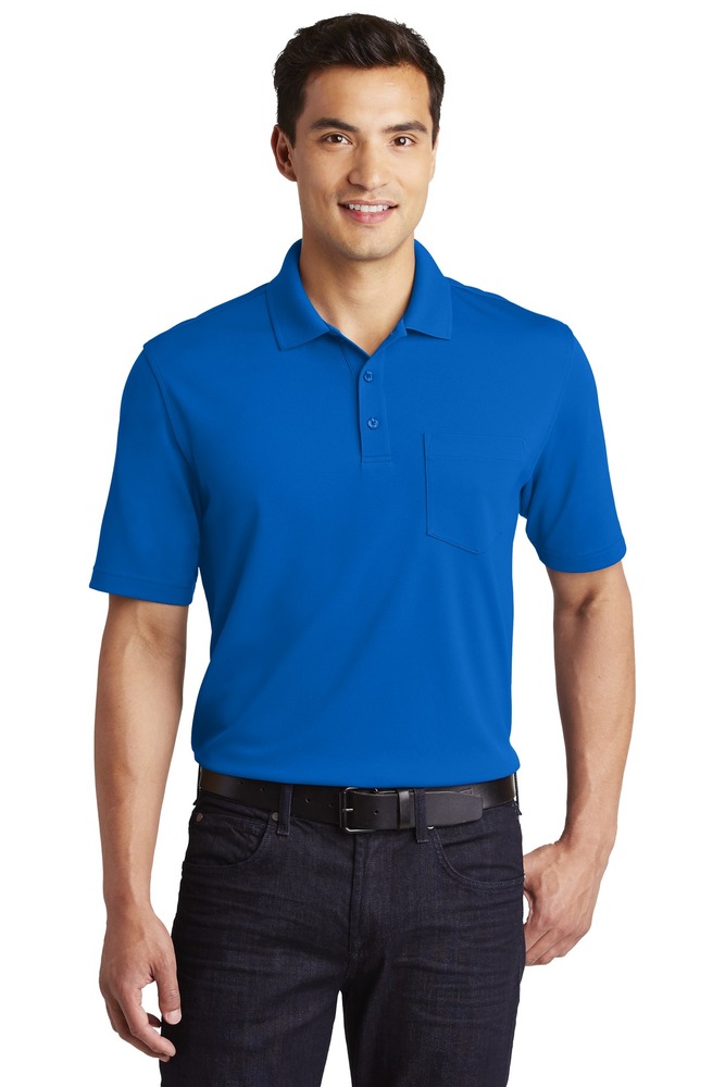 port authority k110p dry zone ® uv micro-mesh pocket polo Front Fullsize