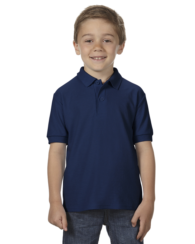 Gildan G728B Youth DryBlend ® 6-Ounce Double Pique Sport Shirt Front Fullsize"
