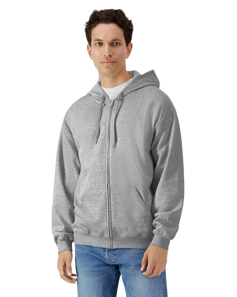 Gildan SF600 Unisex Softstyle Fleece Hooded Sweatshirt Front Fullsize"