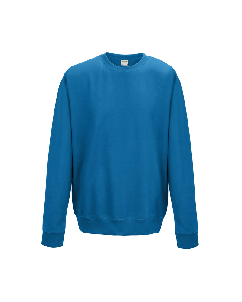 Just Hoods By AWDis JHA030 Adult Midweight College Crewneck Sweatshirt Front Fullsize"