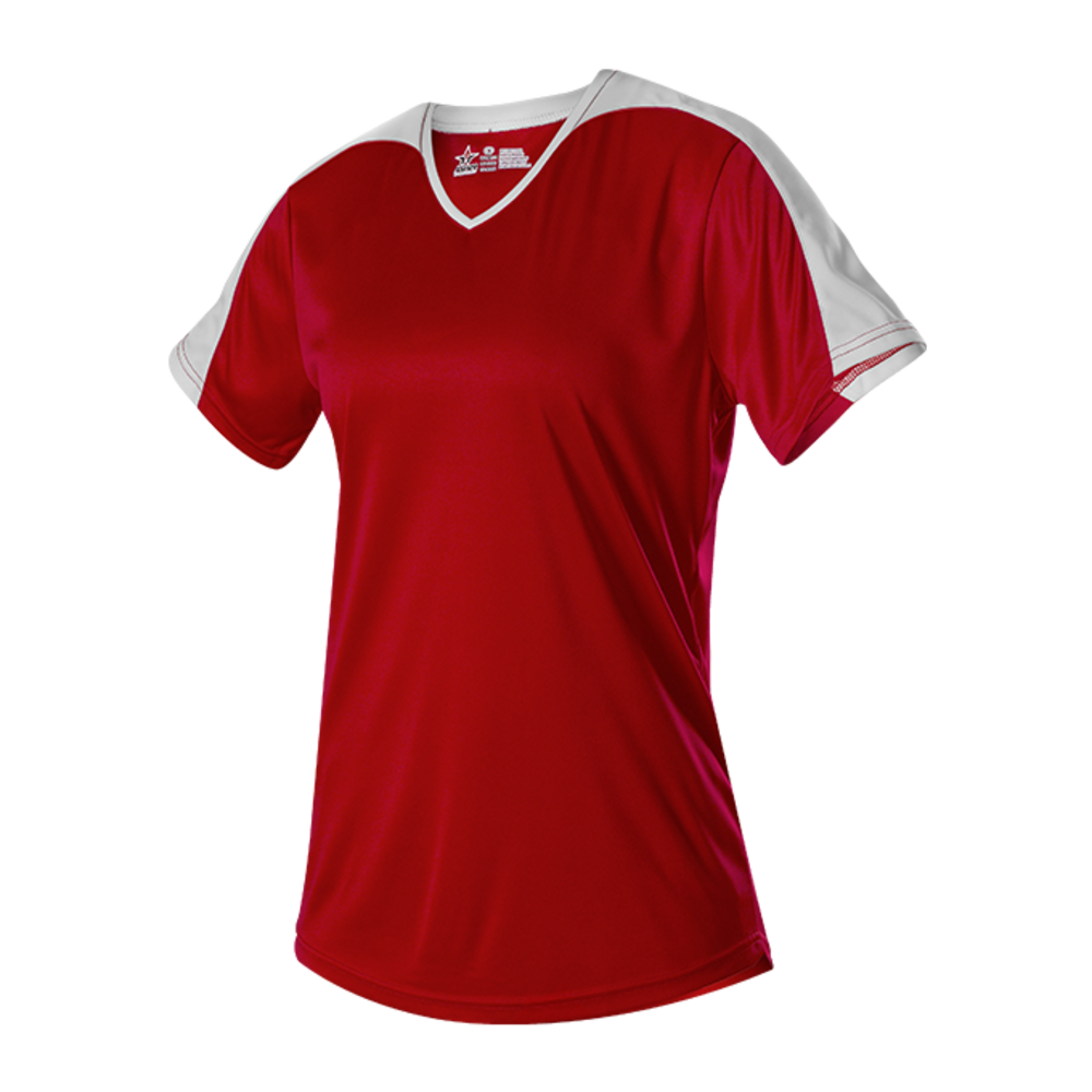 Alleson Athletic 558VW Womens V Neck Fastpitch Jersey Front Fullsize"