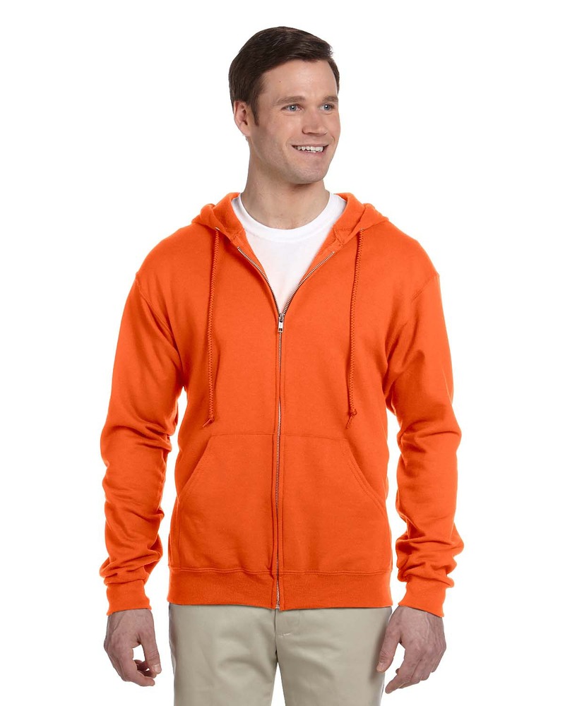 Jerzees 993 NuBlend® Full-Zip Hooded Sweatshirt Front Fullsize"
