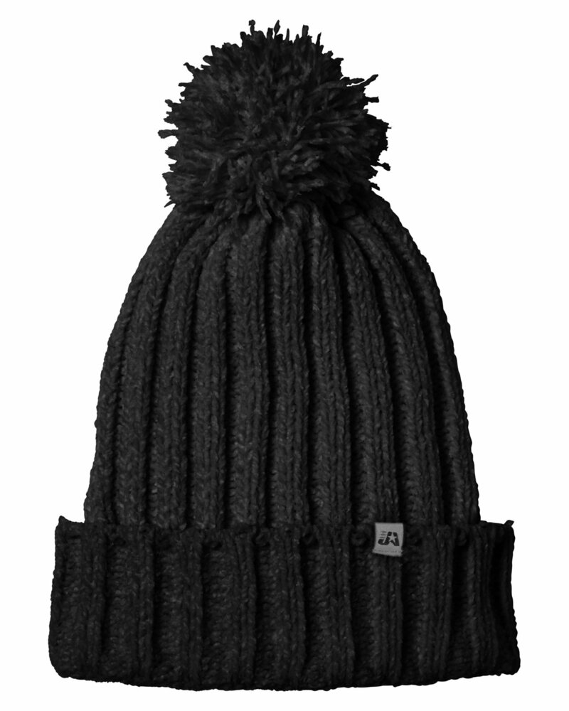 j america 5008ja cushy knit hat Front Fullsize