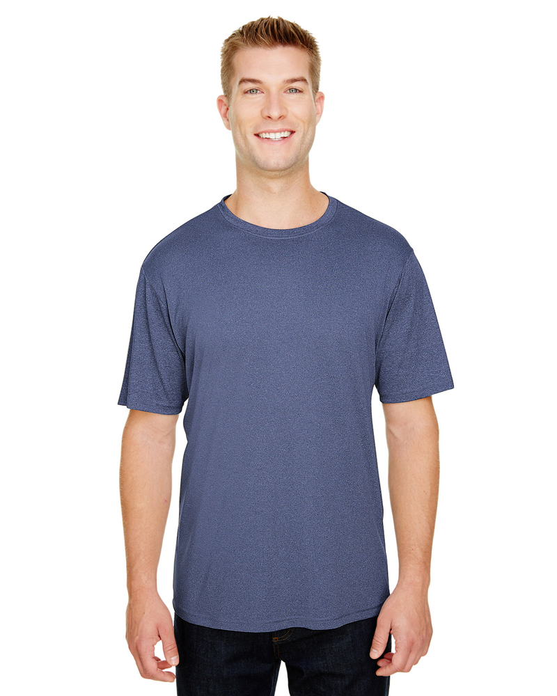 A4 N3381 Adult  Topflight Heather Performance T-Shirt Front Fullsize"