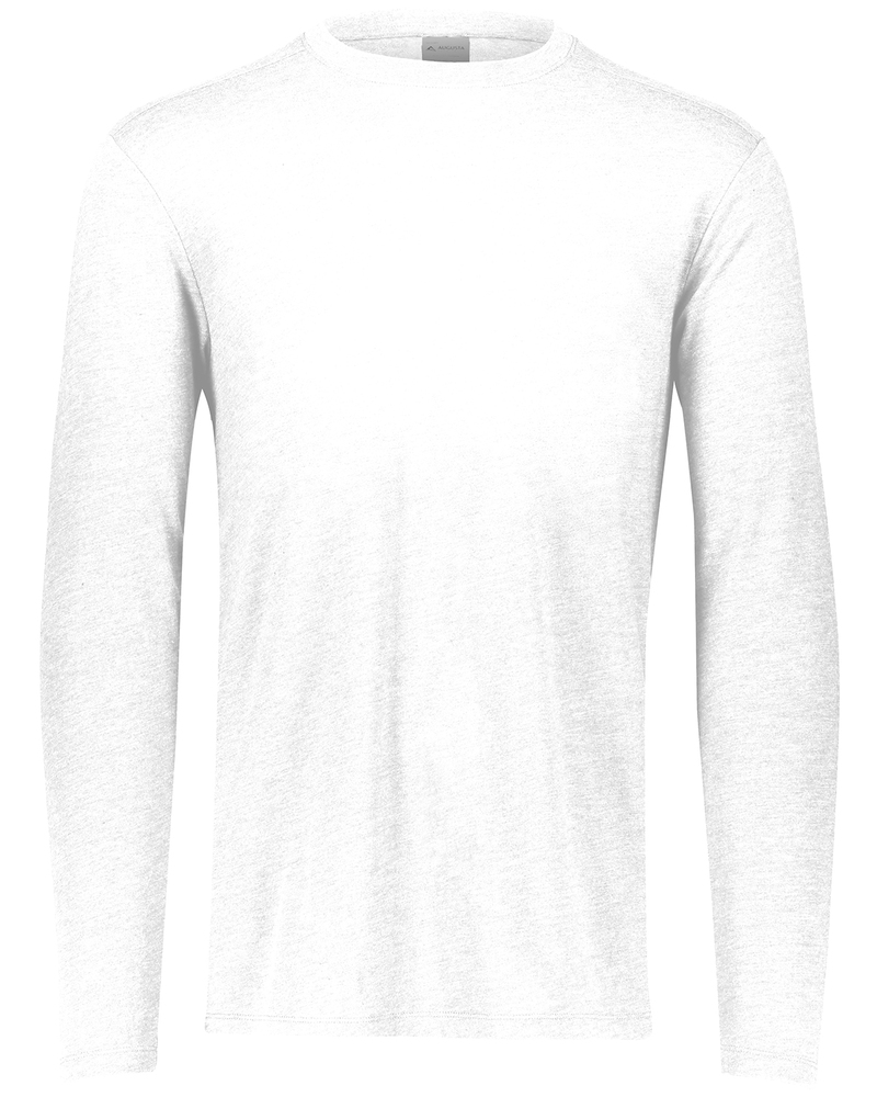 augusta sportswear 3075 adult 3.8 oz., tri-blend long sleeve t-shirt Front Fullsize