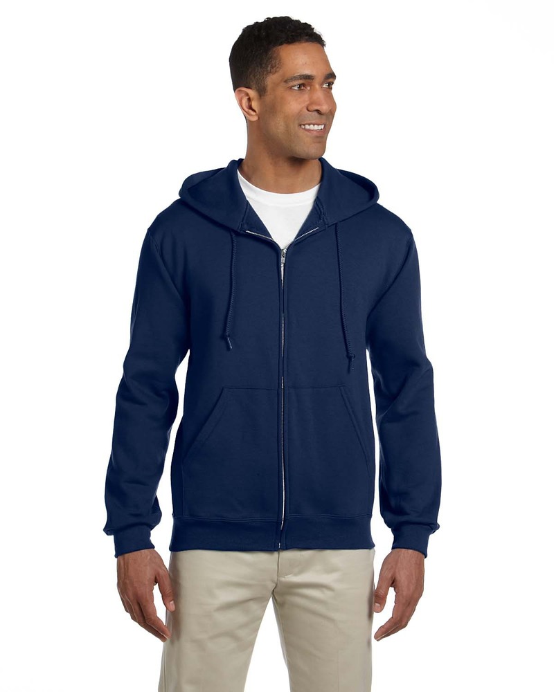 jerzees 4999 super sweats ® nublend ® - full-zip hooded sweatshirt Front Fullsize