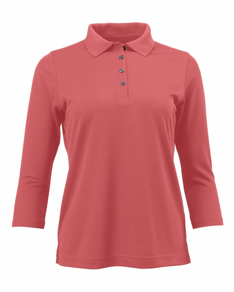 paragon sm0120 women's lady palm three-quarter sleeve polo Front Fullsize