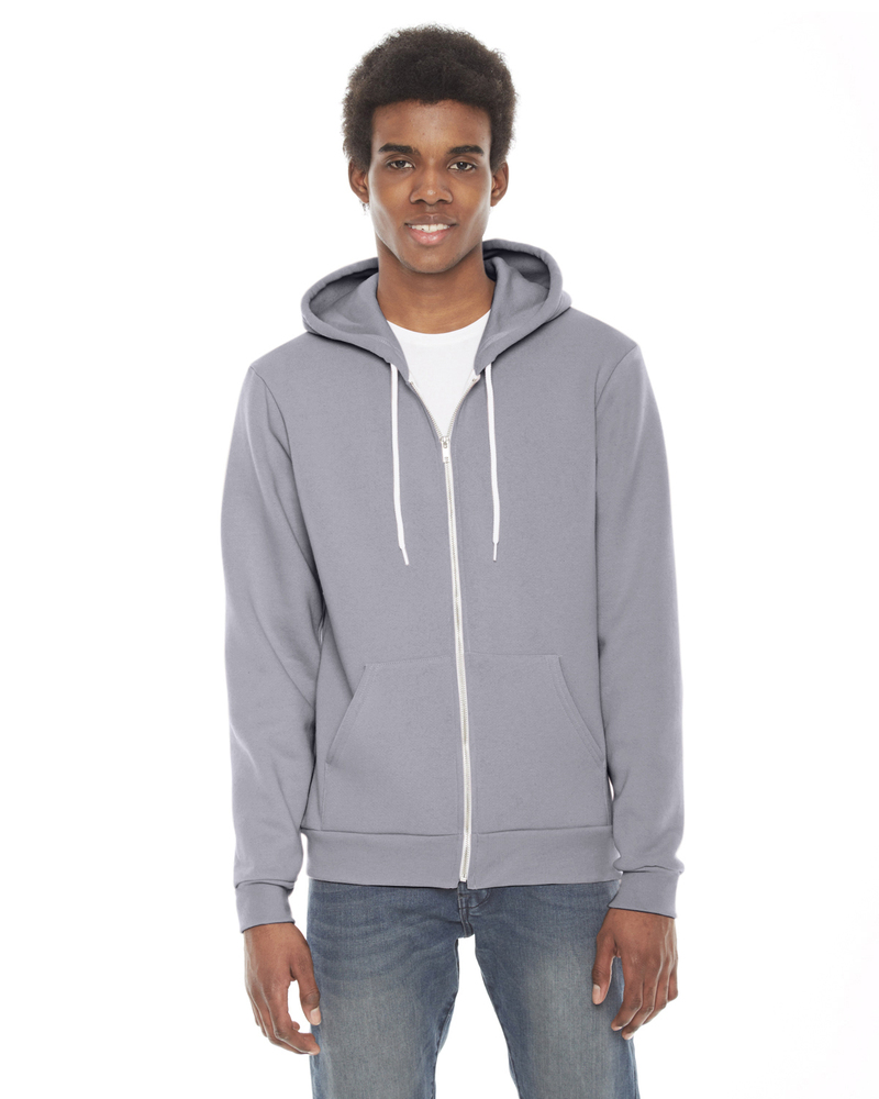 american apparel f497w flex fleece zip hoodie Front Fullsize