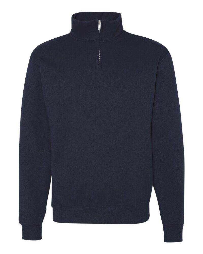 Jerzees 995M Nublend® Cadet Collar Quarter-Zip Sweatshirt Front Fullsize"