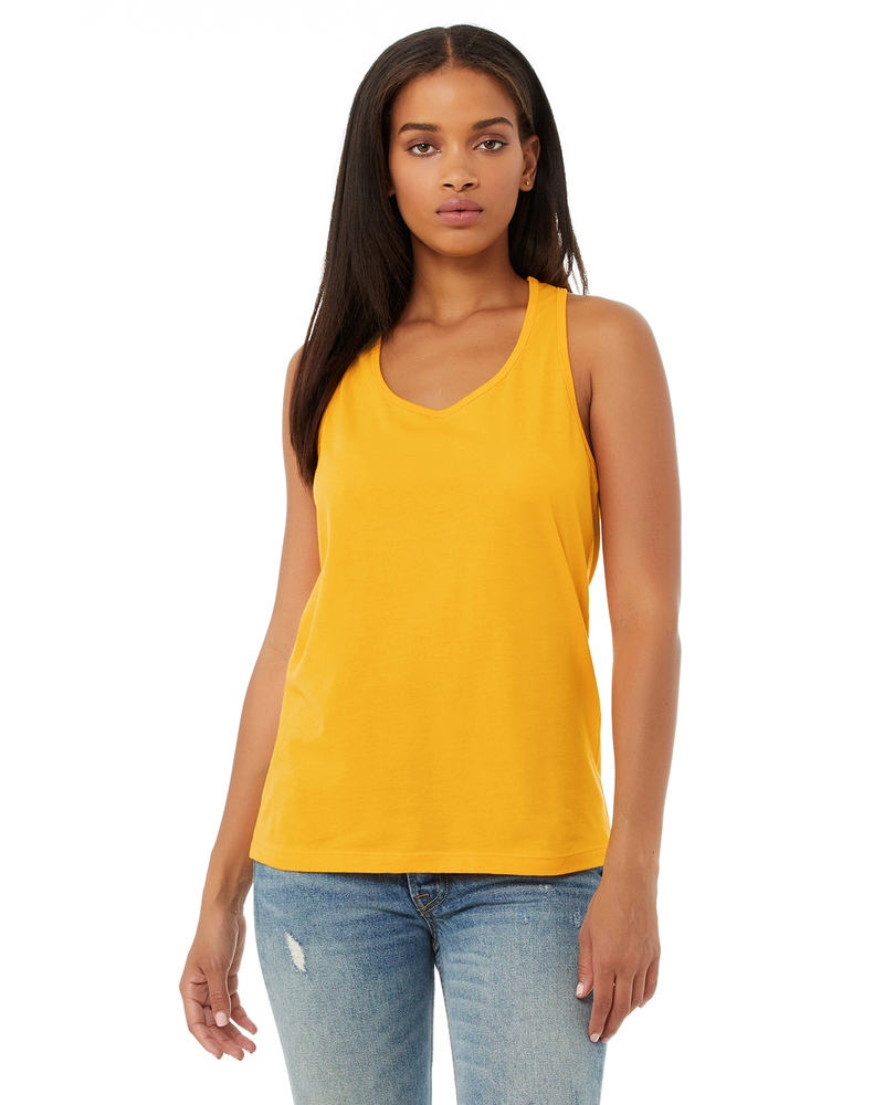 bella + canvas b6008 ladies' jersey racerback tank Front Fullsize