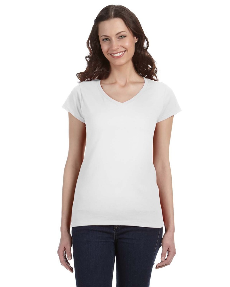 gildan g64vl softstyle ® women's fit v-neck t-shirt Front Fullsize