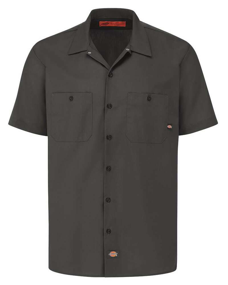 Dickies LS535 Industrial Short Sleeve Work Shirt Front Fullsize"