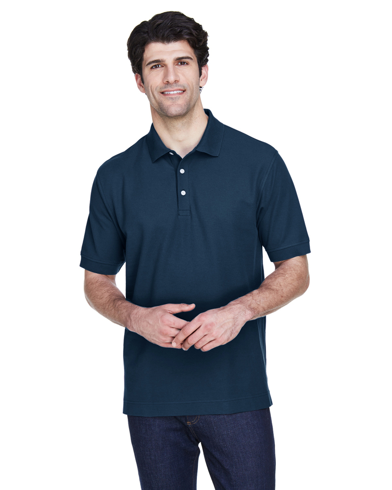 Devon & Jones D100 Men's Pima Piqué Short-Sleeve Polo Front Fullsize"