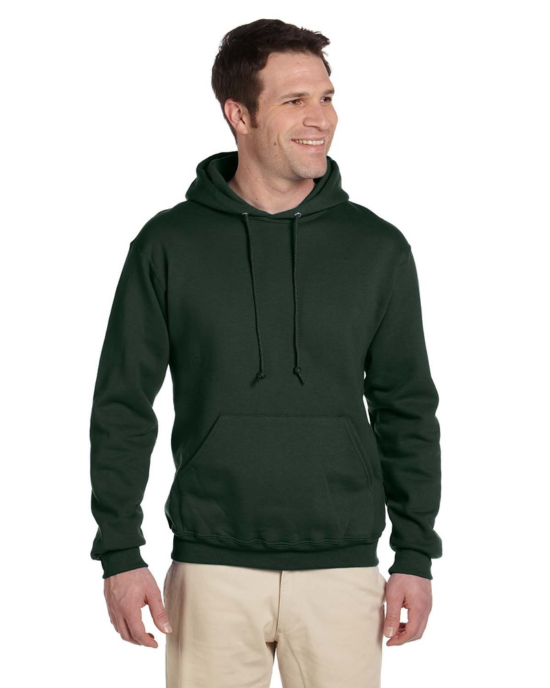Jerzees 4997 Adult Super Sweats® NuBlend® Fleece Pullover Hooded Sweatshirt Front Fullsize"