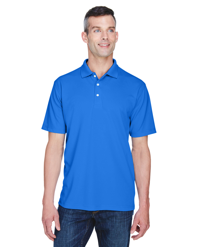 ultraclub 8445 men's cool & dry stain-release performance polo Front Fullsize