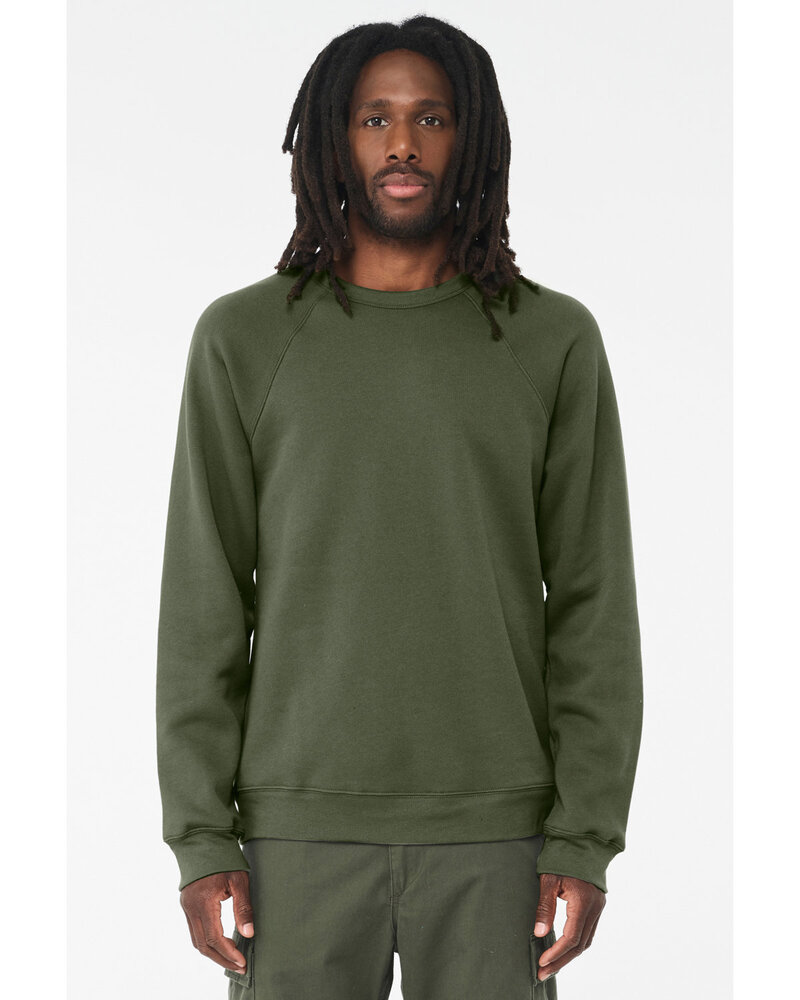 Bella + Canvas 3901 Unisex Sponge Fleece Crewneck Sweatshirt Front Fullsize"