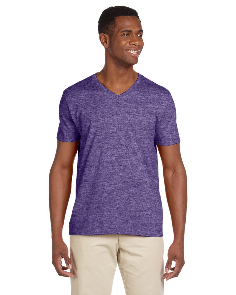 Gildan G64V Adult Softstyle® V-Neck T-Shirt Front Fullsize"