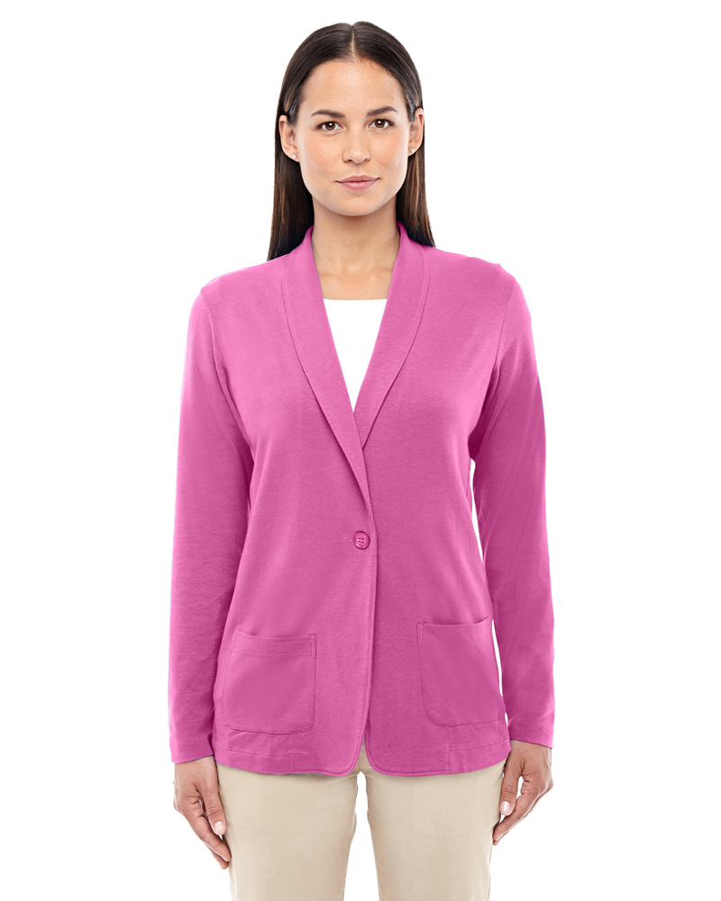 devon & jones dp462w ladies' perfect fit™ shawl collar cardigan Front Fullsize