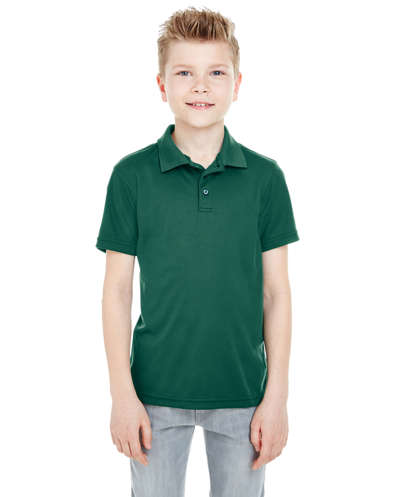 UltraClub 8210Y Youth Cool & Dry Mesh Piqué Polo Front Fullsize"