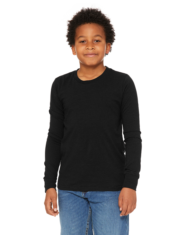 bella + canvas 3501y youth jersey long-sleeve t-shirt Front Fullsize