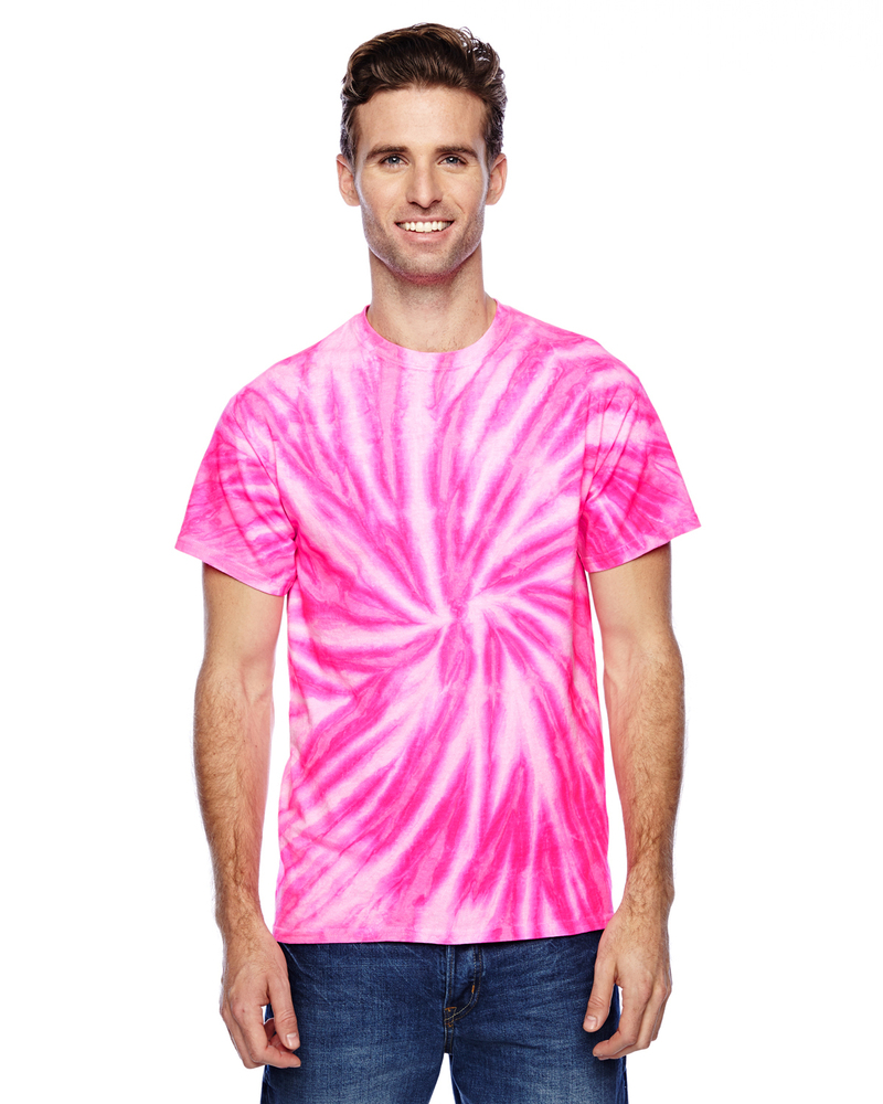 tie-dye cd110 adult 5.4 oz., 100% cotton twist tie-dyed t-shirt Front Fullsize