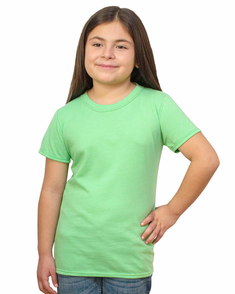 bayside 37100 youth princess t-shirt Front Fullsize